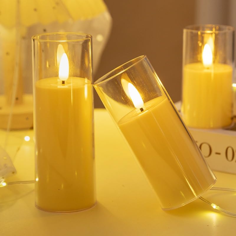 LED Tea Light Candles | Flameless, Smokeless, Unscented | 3 Pcs